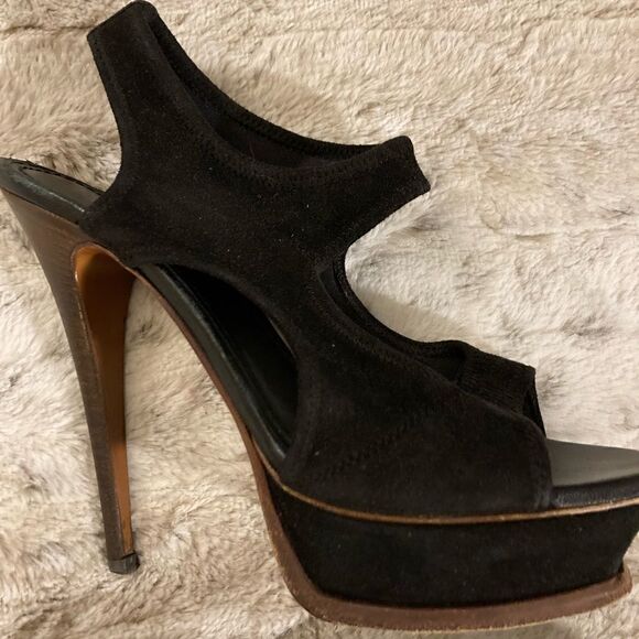 𝅺: : YSL Yves Saint Laurent Platform Sandals Stiletto Heels : :​ - Picture 13 of 15